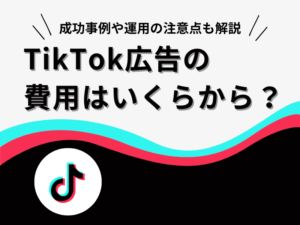 TikTok広告の費用はいくらから？成功事例や運用の注意点も解説